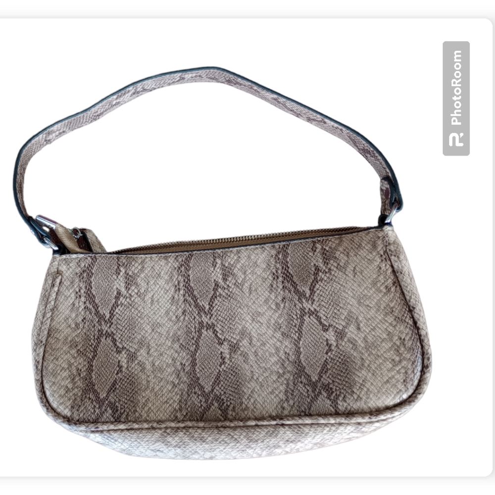 Womens faux python purse
